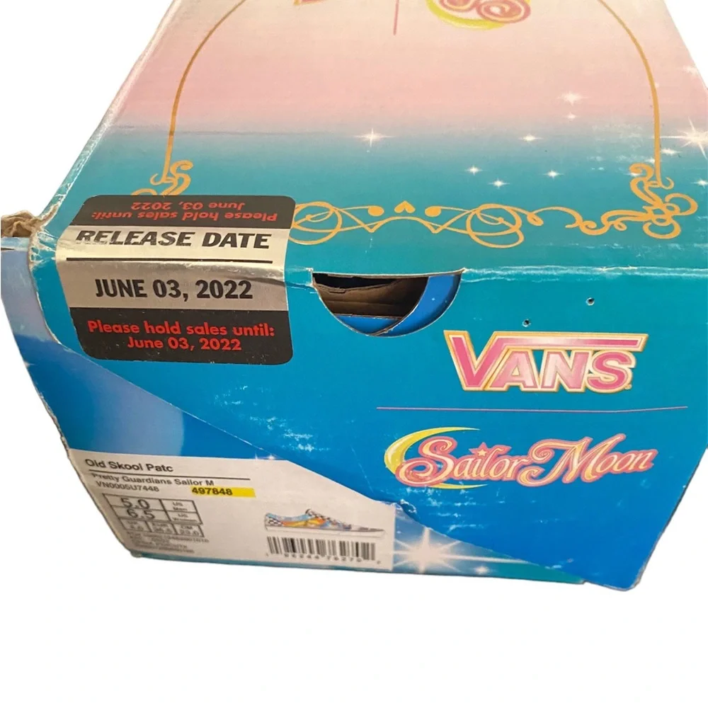 Vans Old skool Sailor Moon Patch Work Pretty Guardian Sneakers 100% Authentic‎